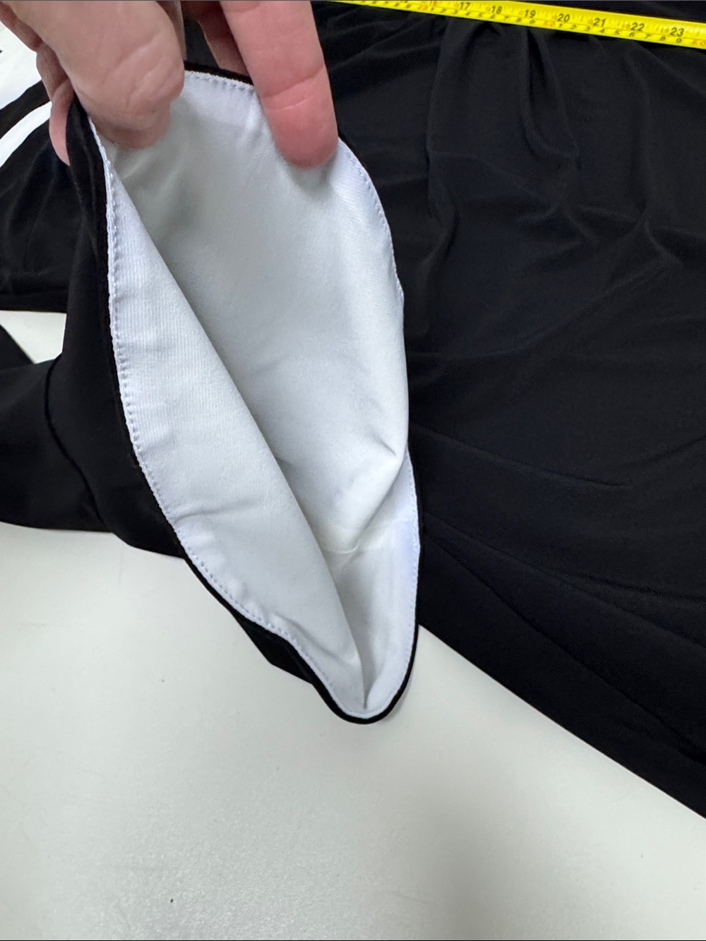 Ralph Lauren Black and White Long Sleeve Ruched Dress - Picture 7 of 7